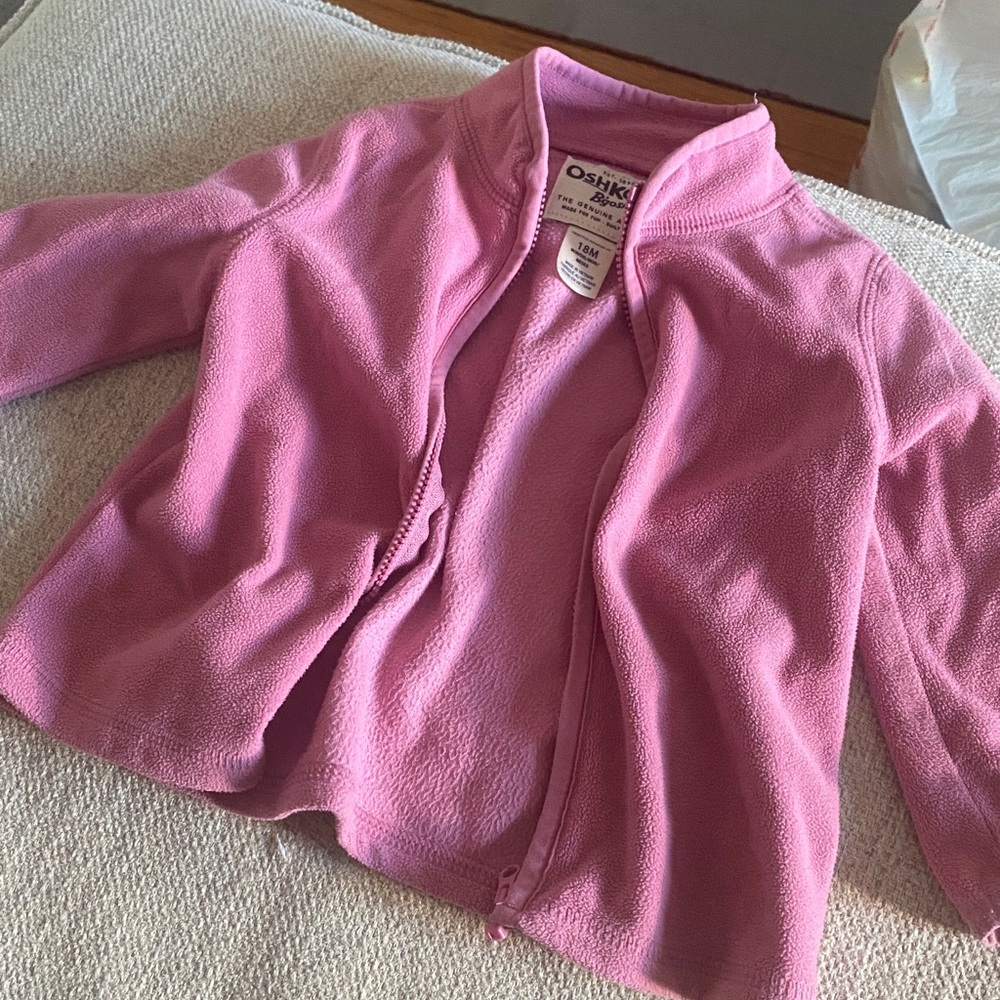 Oshkosh 18 month fleece zippy